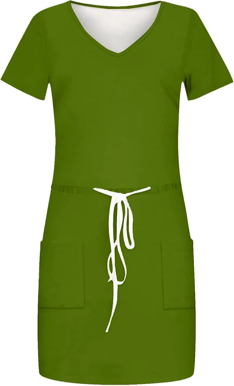 Casual Summer Dresses for Women 2025,Womens Fashion Summer Dress Lantern Sleeve Square Neck Tie Front Mini Beach Dresses