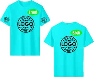 Custom T Shirts for Women Men with Your Text Logo Photo Personalized T Shirts Custom Shirt Design Your Own Custom Tee Shirt