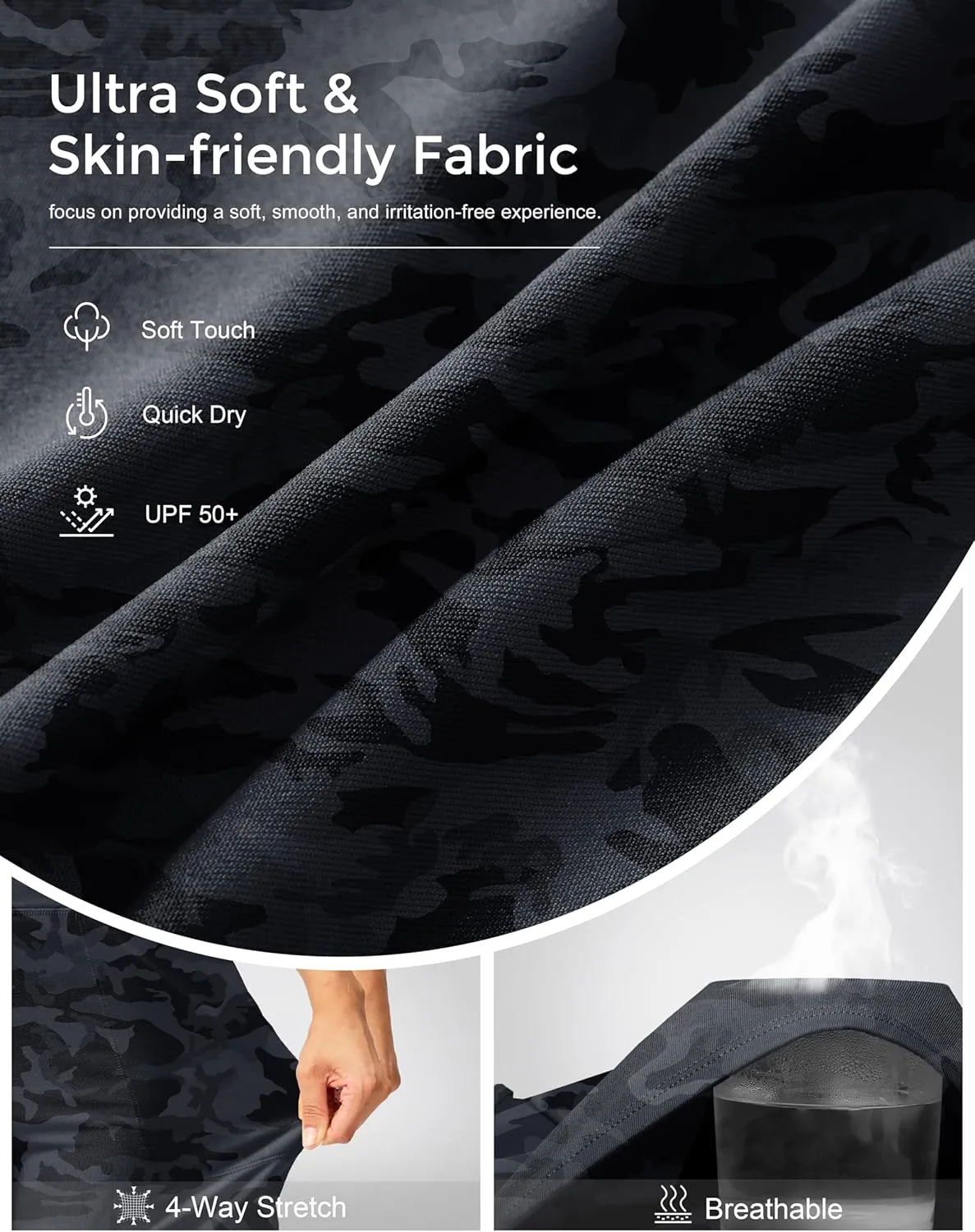 G Gradual Women's Athletic Shorts 6" High Waisted Stretchy Bermuda Shorts for Women Quick Dry Summer Casual Shorts