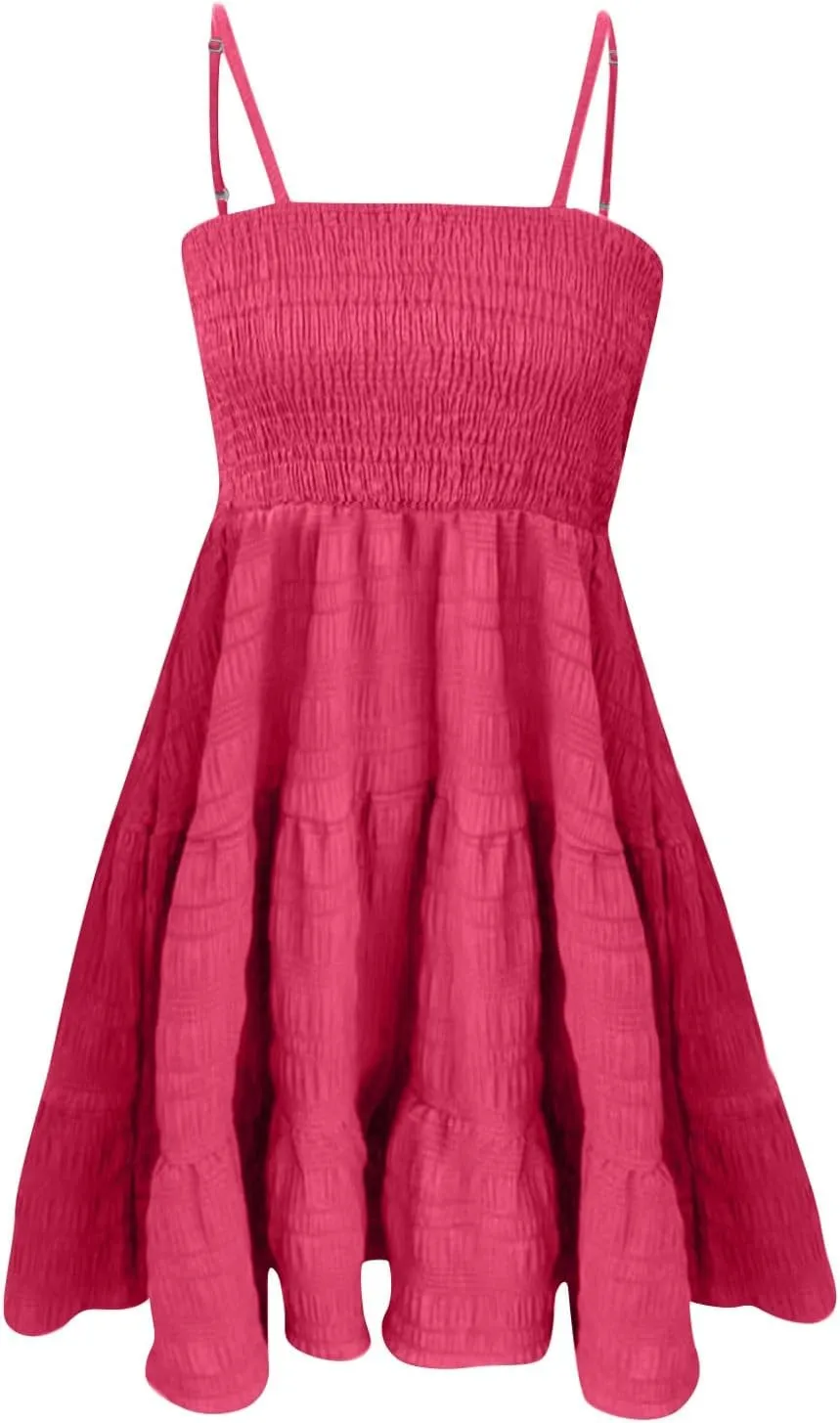Homecoming Graduation Dresses for Teens Summer Beach Cute Mini Sundress Women Short Prom Dress Date Night Outfit