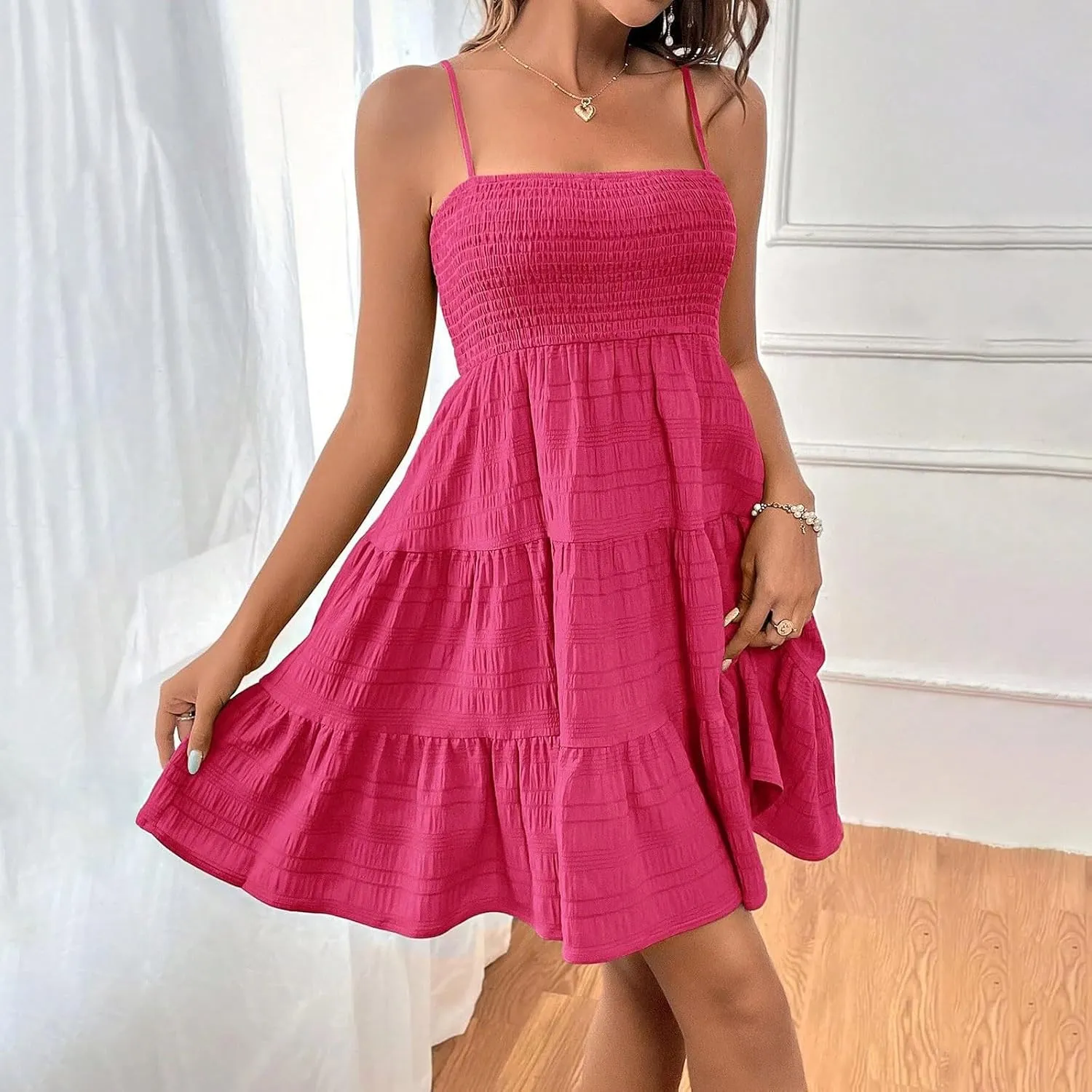 Homecoming Graduation Dresses for Teens Summer Beach Cute Mini Sundress Women Short Prom Dress Date Night Outfit